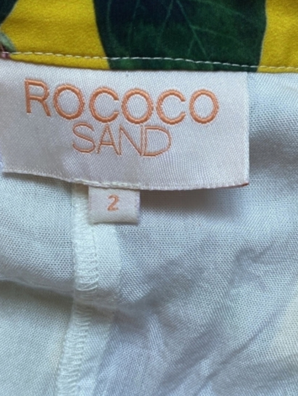 Rococo Sand Yellow Floral Maxi Skirt - Lightweight Summer Skirt - Picture 4 of 7